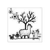 Kaartmaken voor dieren 	rubberstempel (Afrduk)