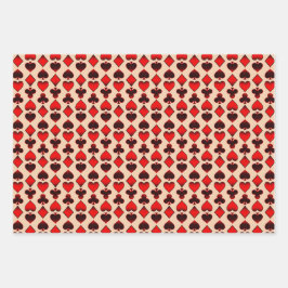 Kaartpatroon afspelen inpakpapier vel