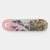 KAARTPOPPIJEN EN BLAUWE BUTTERFLIES SKATEBOARD (Horizontaal)