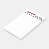 Kaartscore afspelen Groot Post-it® Notes (Schuin)