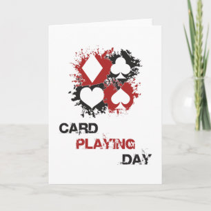 Kaartspeeldag Ace-kaarten Poker Casino Game Gift Kaart