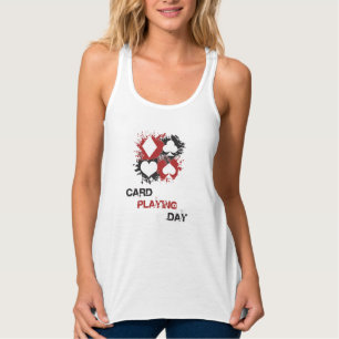 Kaartspeeldag Ace-kaarten Poker Casino Game Gift Tanktop