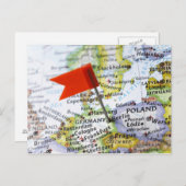 Kaartspeld in Berlijn, Duitsland, op de kaart gepl (Voorkant / Achterkant)