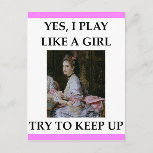 kaartspeler briefkaart