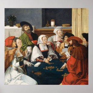 Kaartspelers - Lucas van Leyden Fine Art Poster