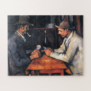 Kaartspelers Paul Cezanne-schilderkunst Legpuzzel