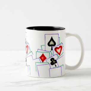 Kaartspelers Tweekleurige Koffiemok