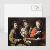 Kaartspelers van Jan Steen Briefkaart (Voorkant / Achterkant)