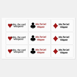 Kaartsymbolen afspelen, Funny Gezegde Labels