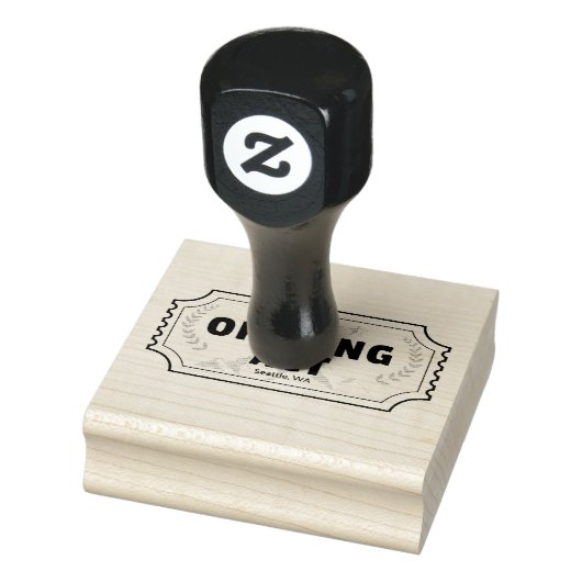 kaartzegel 	rubberstempel (Stempel)