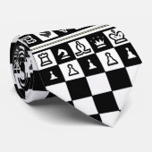 Kaas Board B&W Design Mannen Necktie Stropdas (Opgerold)