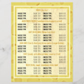 Kaas Board Design, Cheesemonger Adverteren Flyer (Achterkant)