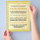 Kaas Board Design, Cheesemonger Adverteren Flyer (Hand)