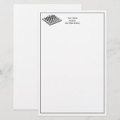 Kaas bord en schaakstukken kunst briefpapier (Voorkant / Achterkant)
