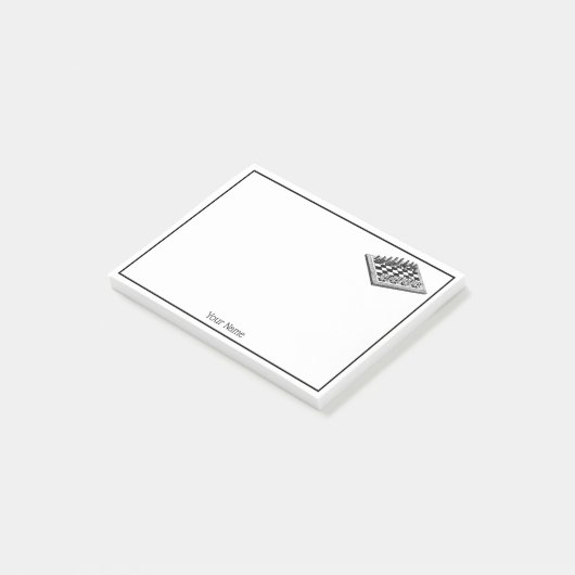 Kaas bord en schaakstukken  kunst post-it® notes (Schuin)
