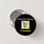 "Kaas Button! " Ronde Button 3,2 Cm (Voorkant /achterkant)