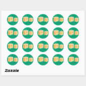 Kaas Cadeau Dozen Ronde Sticker (Vel)