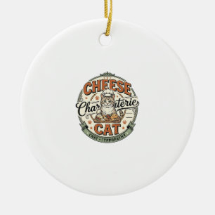 Kaas Charcuterie Kat Kaas Charcuterie Kat Vint Keramisch Ornament