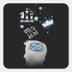 Kaas design vierkante sticker