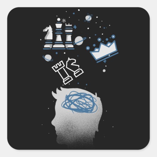 Kaas design vierkante sticker (Voorkant)