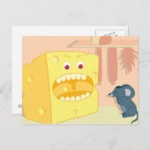 Kaas Eats Mouse Briefkaart (Voorkant / Achterkant)