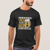 Kaas en bier daarom ben ik hier t-shirt (Voorkant)