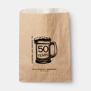 Kaas en bier Milestone Birthday Party Custom Bedankzakje