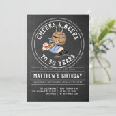 Kaas en bier op zaterdag kaart (Staand voorkant)