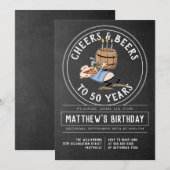 Kaas en bier op zaterdag kaart (Voorkant / Achterkant)