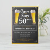 Kaas en bier op zaterdag kaart (Staand voorkant)