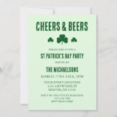 Kaas en bier St Patrick's Day Party Kaart (Voorkant)