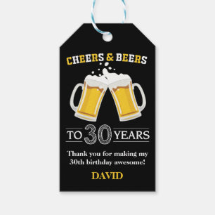 Kaas en bier tot 30 jaar cadeaulabel
