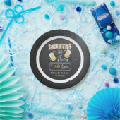 Kaas en bier tot 40 jaar Bord op jaarpapier (Feest)