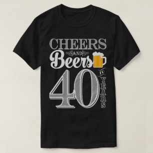 Kaas en bier tot 40 jaar Man T-Shirt