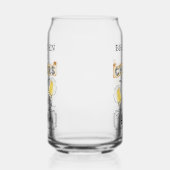 Kaas en bier tot 40 jaar verjaardag blikvorm glas (Rechts)