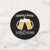 Kaas en bier tot 60 jaar confetti (Kleine voorkant)