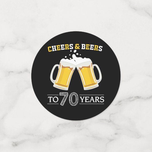 Kaas en bier tot 70 jaar confetti (Kleine voorkant)