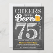 Kaas en bier tot 75 jaar uitnodiging (Voorkant)