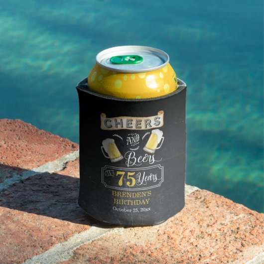 Kaas en bier tot 75 jaar verjaardag blikjeskoeler (Insitu Zwembad)