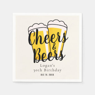 Kaas en bier Volwassendag Cream Servet