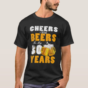 Kaas en bier voor mijn 30e verjaardag 30e verjaard t-shirt