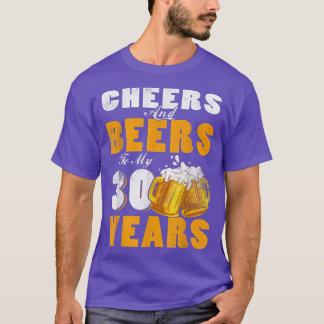 Kaas en bier voor mijn 30e verjaardag 30e verjaard t-shirt