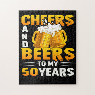 Kaas en bier voor mijn 50-jarige 50ste verjaardag  legpuzzel
