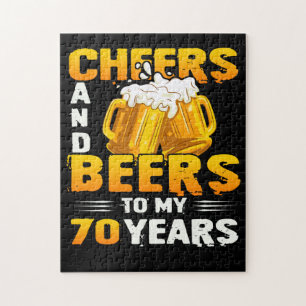 Kaas en bier voor mijn 70-jarige 70ste verjaardag  legpuzzel