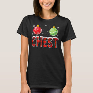 Kaas- en borstnoten die met kerstparen overeenkome t-shirt