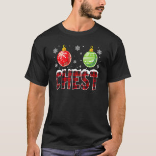 Kaas- en borstnoten die met kerstparen overeenkome t-shirt
