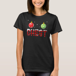 Kaas- en borstnoten die met kerstparen overeenkome t-shirt
