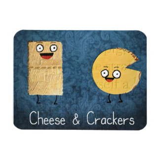 Kaas en crackers magneet