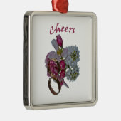 Kaas- en Ketting Metalen Ornament (Rechts)