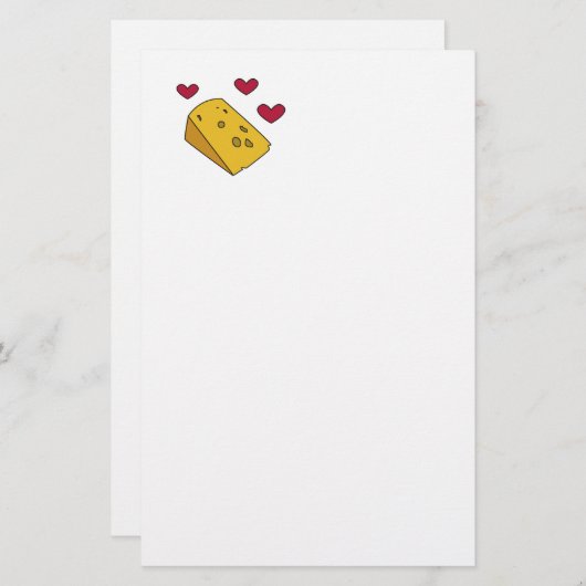 Kaas en Kisses Cockney Rhyming Slang Gift Briefpapier (Voorkant / Achterkant)